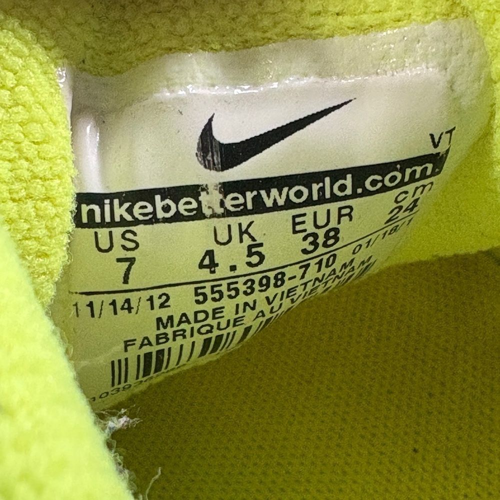 Nike Womens Nike Lunareclipse VOLT/WOLF GREY/PLATINUM Sz 8.5 - Picture 8 of 8
